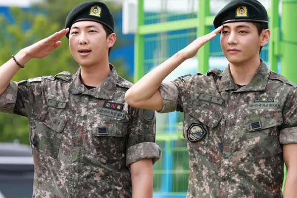 bts rm and v discharged from military service
