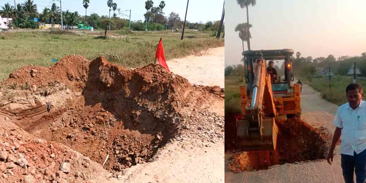 Mineral truck imprisonment In thenkasi