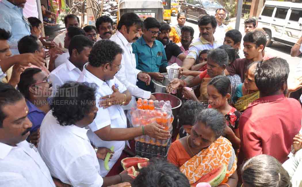 ADMK DS provided Watermelon and Kirni in Perambur constituency!