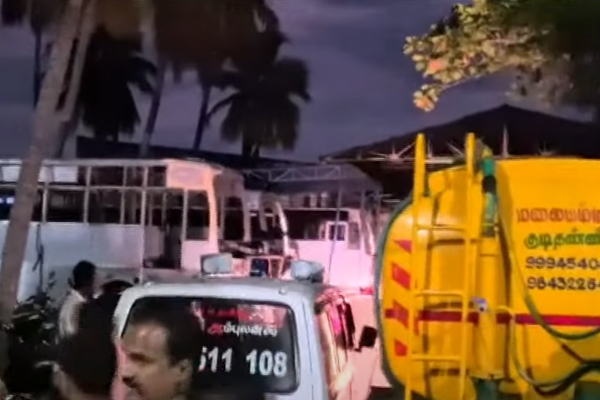 Karur Bus Cage Construction Company incident