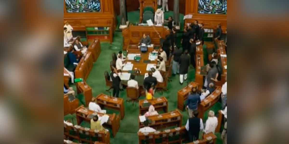Adjournment of two sittings of Parliament
