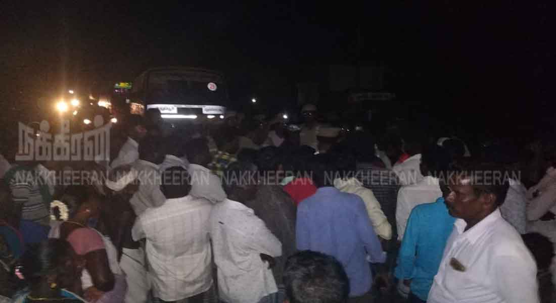 144 at ponnamaravathi...protest in other place