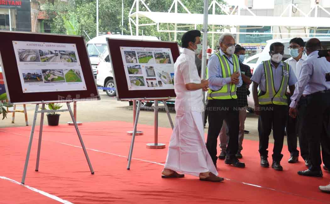 Chief Minister MK Stalin inspects Kathipara Square