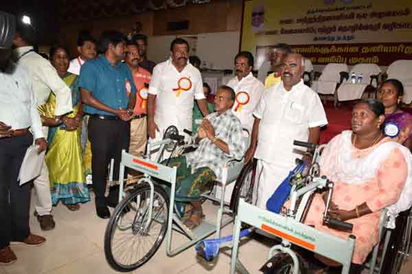 minister talks about edapadi palanisamy at ob fair mela in trichy