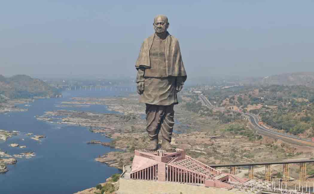rain water inside gujarat statue of unity