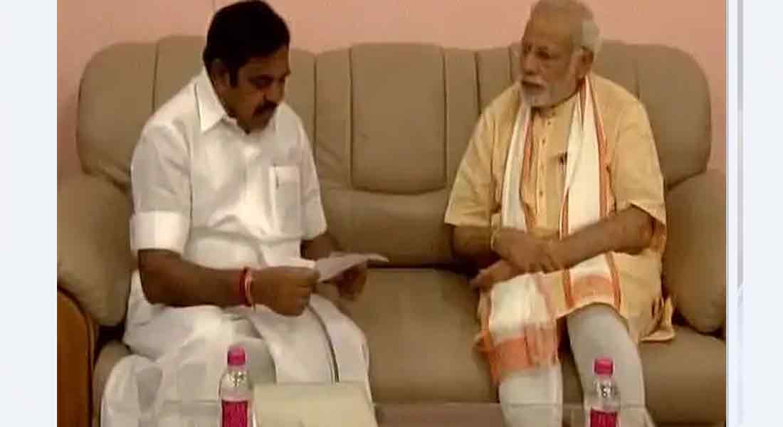 EDAPPADI PALANISMAY MEETS MODI