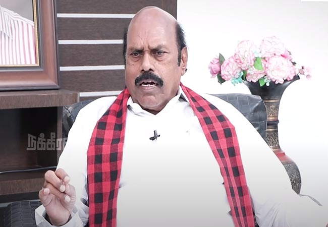 dmk leader and candidate velu press meet