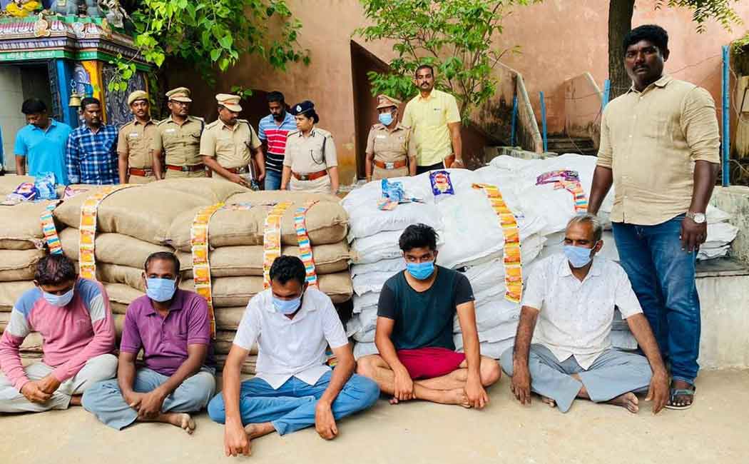 3 tons of Gutka items seized in Tanjore!