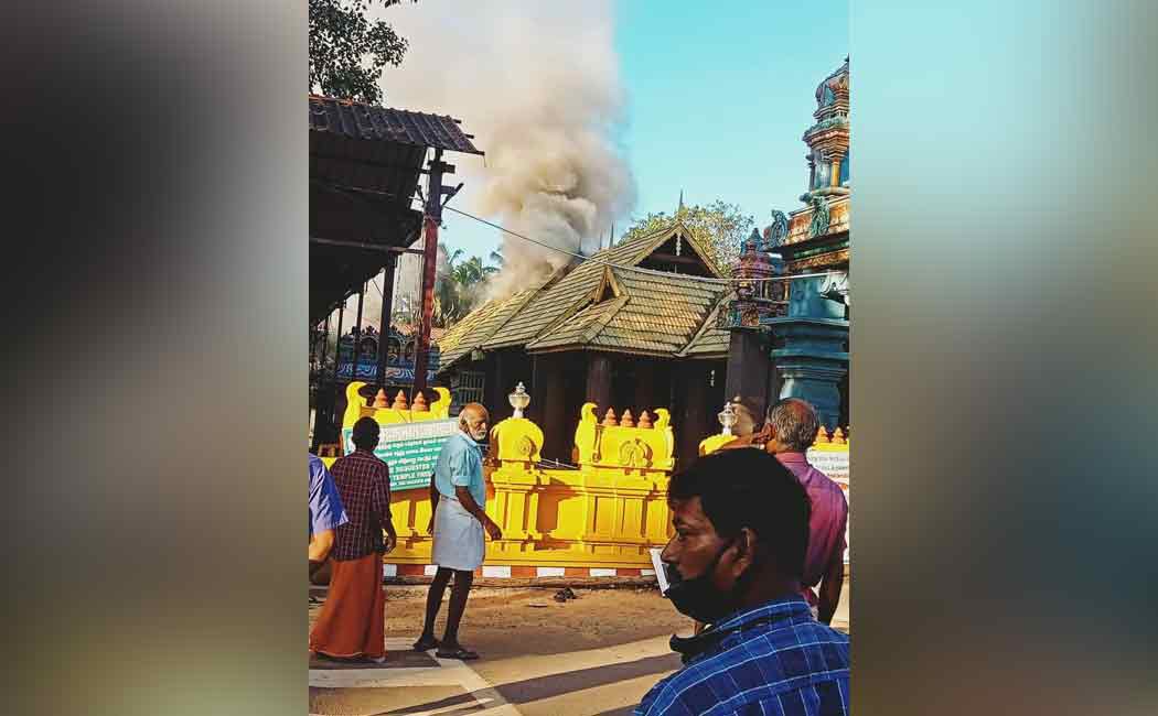 Fire Accident in kanyakumari, Mandaikaadu sri Bhavathi Amman temple