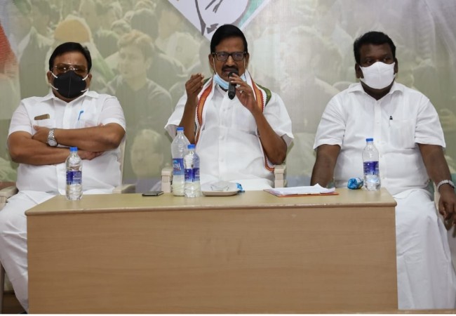 tamilnadu congress committee meeting discussion about seeman