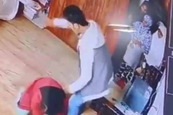 A madrasa school girl was hit by her incharge in karnataka