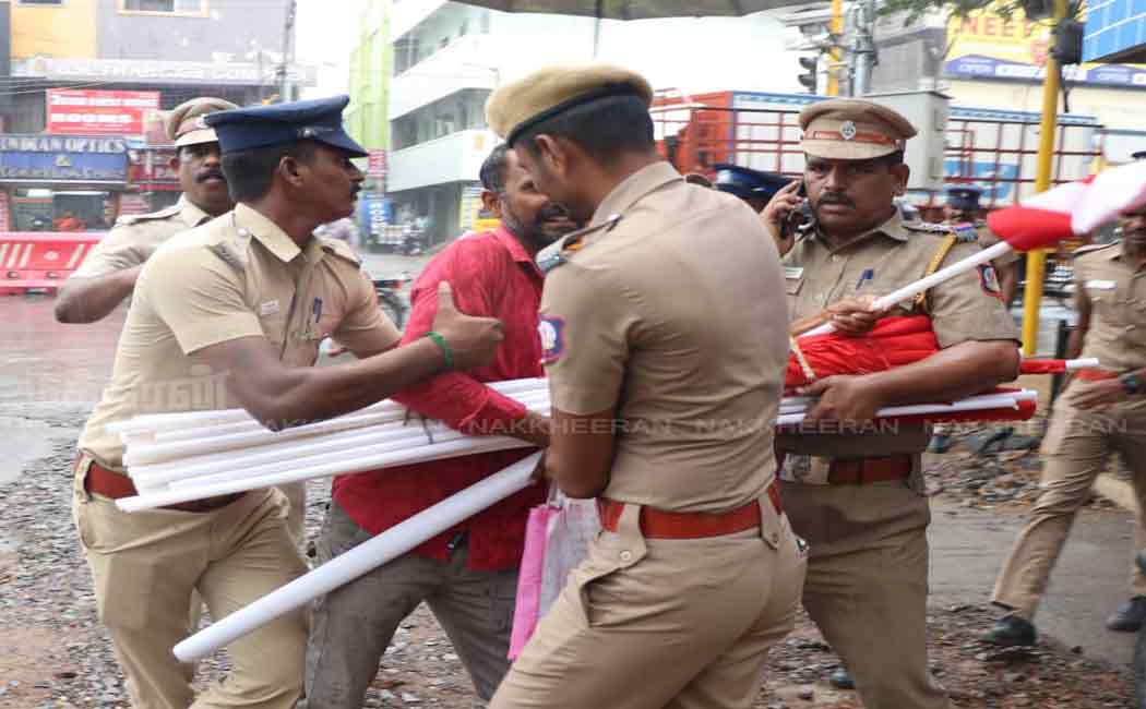 marxist communist party black flag for tamil nadu governor rn ravi