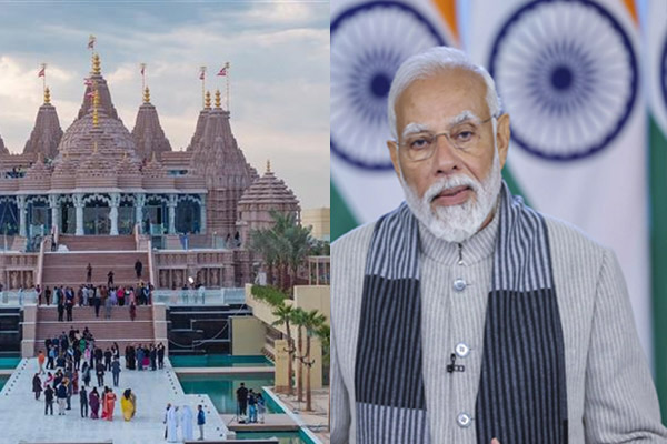First Hindu temple in Abu Dhabi and Worship by Prime Minister Modi