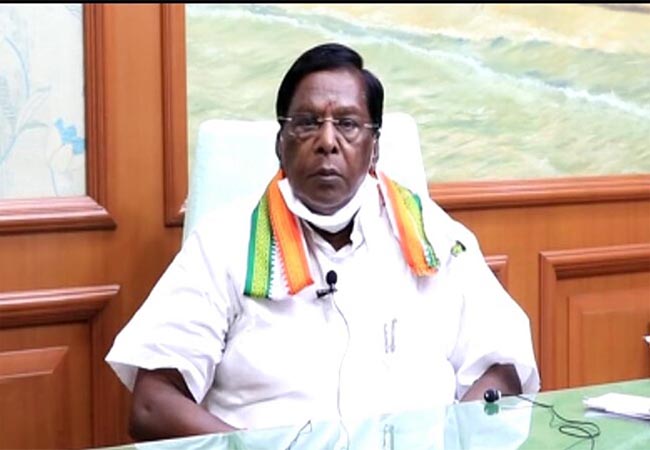coronavirus lockdown puducherry cm narayanasamy