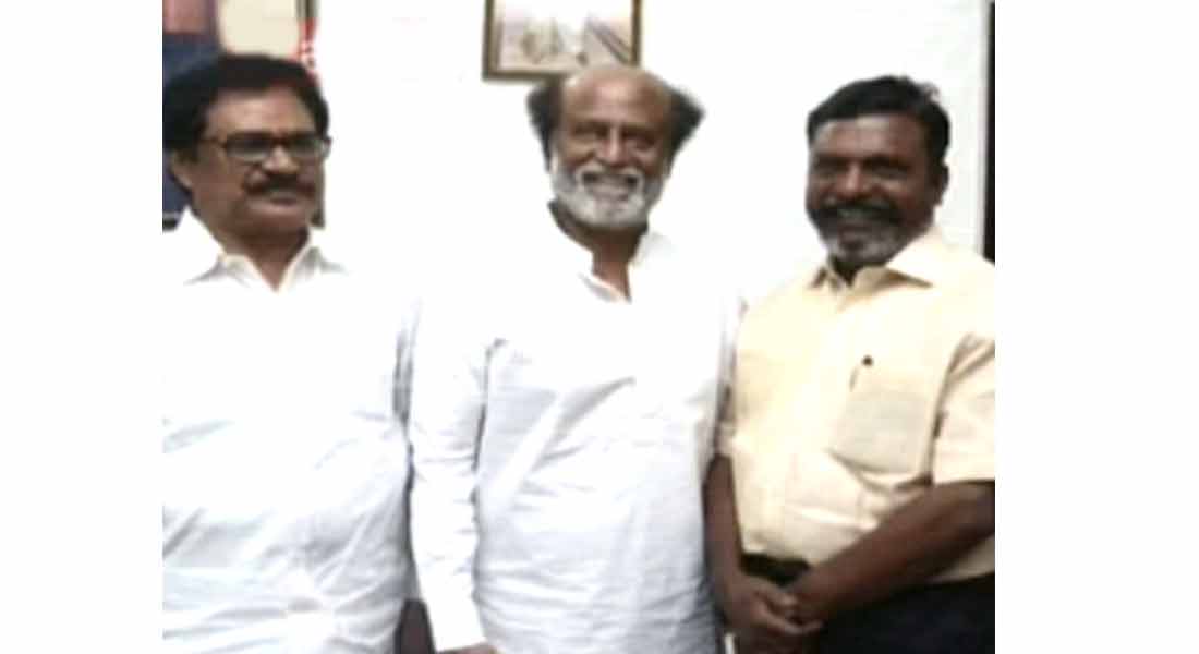 rajinikanth meets thiruma thirunavukarasar!!