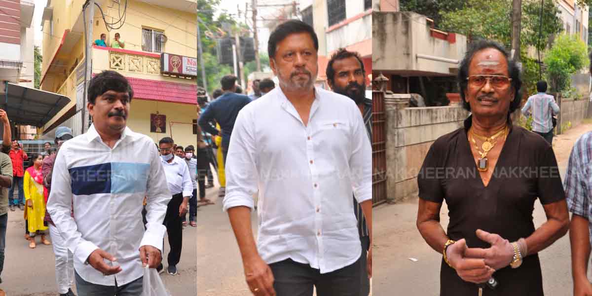 Celebs who paid tribute to Manobala in person (Photos)