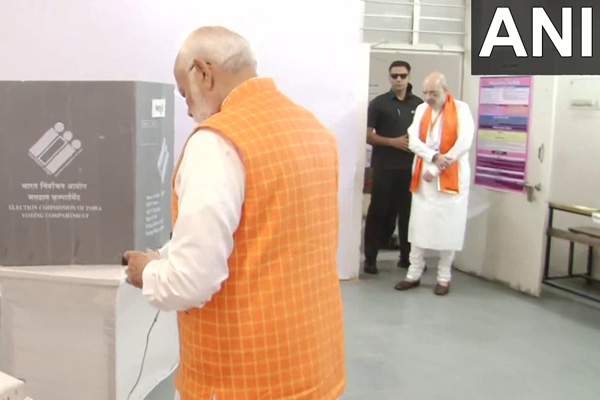 Third Phase Voting; Prime Minister Modi voting