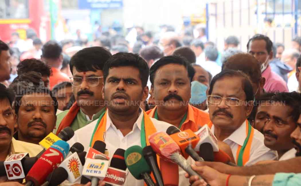 Annamalai pays homage to Dr Ambedkar