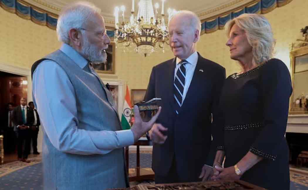 7.5 carat green diamond; Prime Minister Modi's gift to Jill Biden