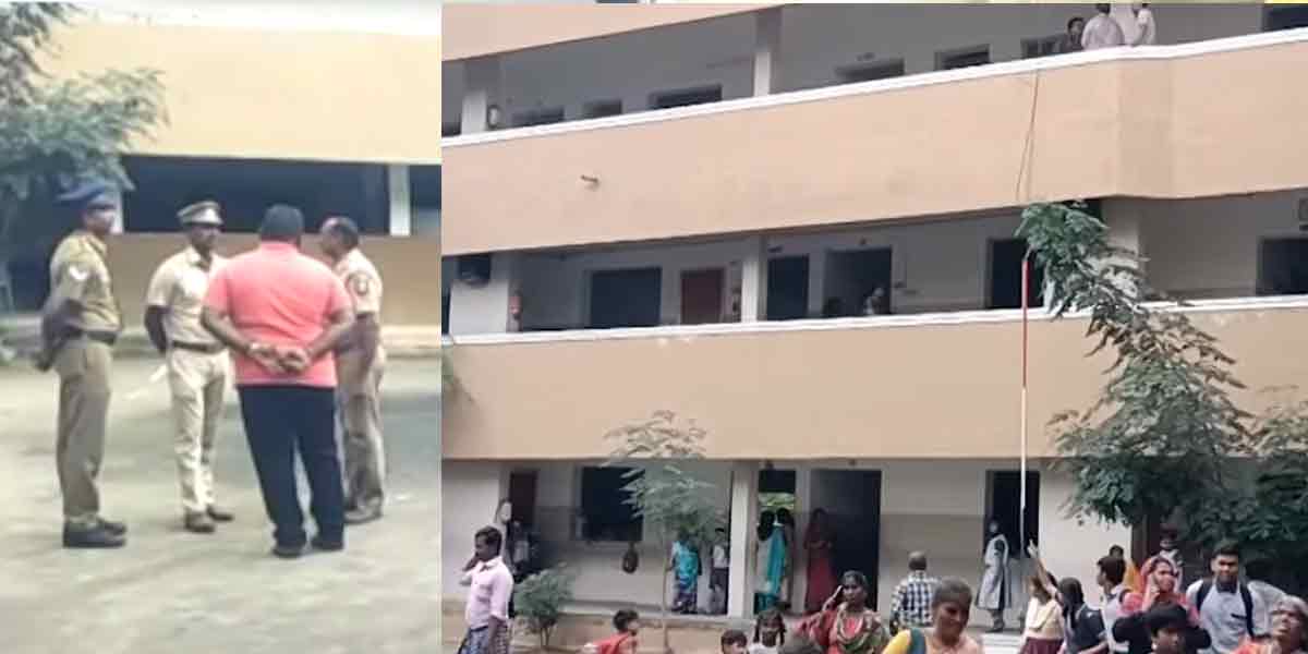 Student jumping from school floor-Police investigation
