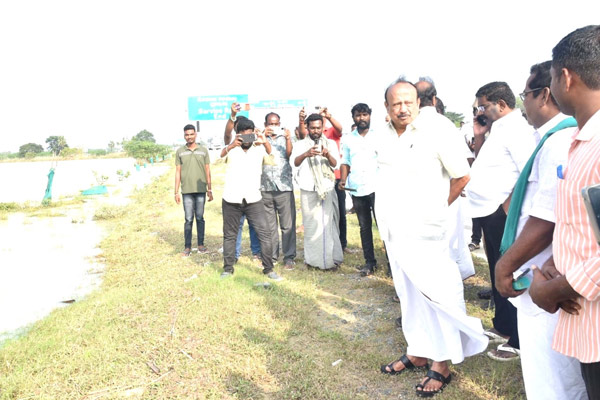 Minister MRK Panneerselvam said Action to provide relief to flood victims