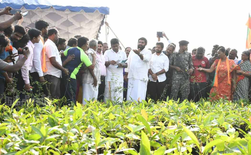 tn bjp ten lakhs plantation campaign