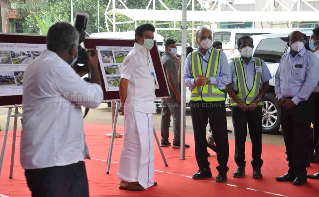 Chief Minister MK Stalin inspects Kathipara Square