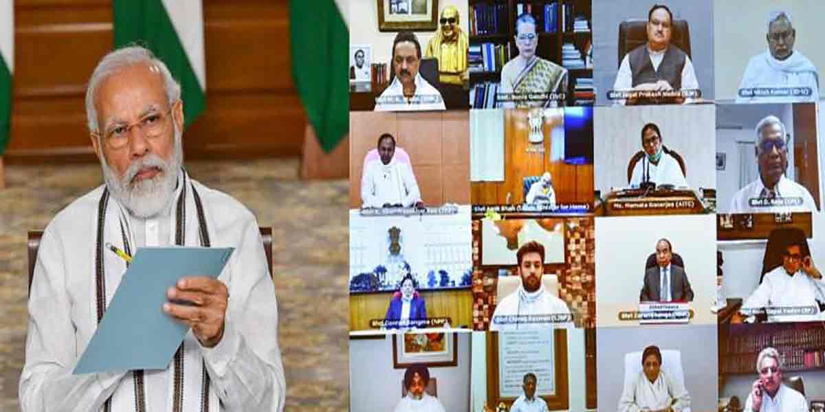 All party meeting chaired by Prime Minister Modi today!