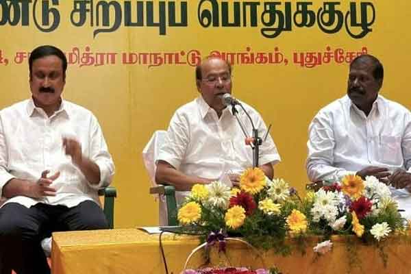 G.K. Mani says about Pmk Internal party conflict