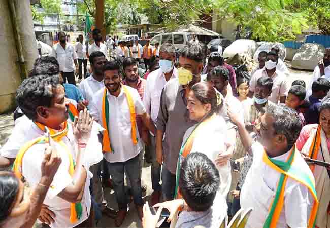 sundar.c bjp leaders election campaign