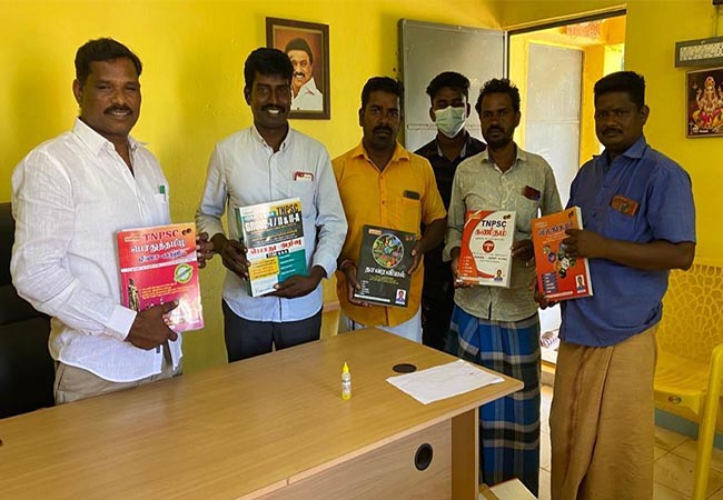 A group of five Singaporean boys donated books for a competitive examination for rural youth!