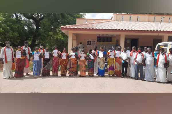 Petition on behalf of the Communist Party of India demanding a patta for the Hindu Adiyan community ..!