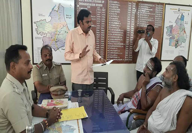 chidambaram temple issue dikshidars police investigation