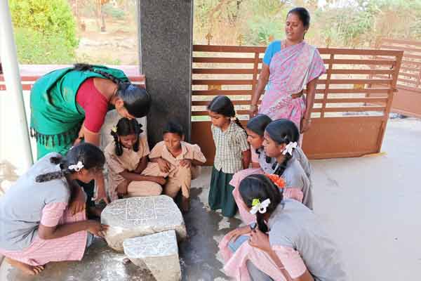 15th century Sannyasis find with Grantha inscription