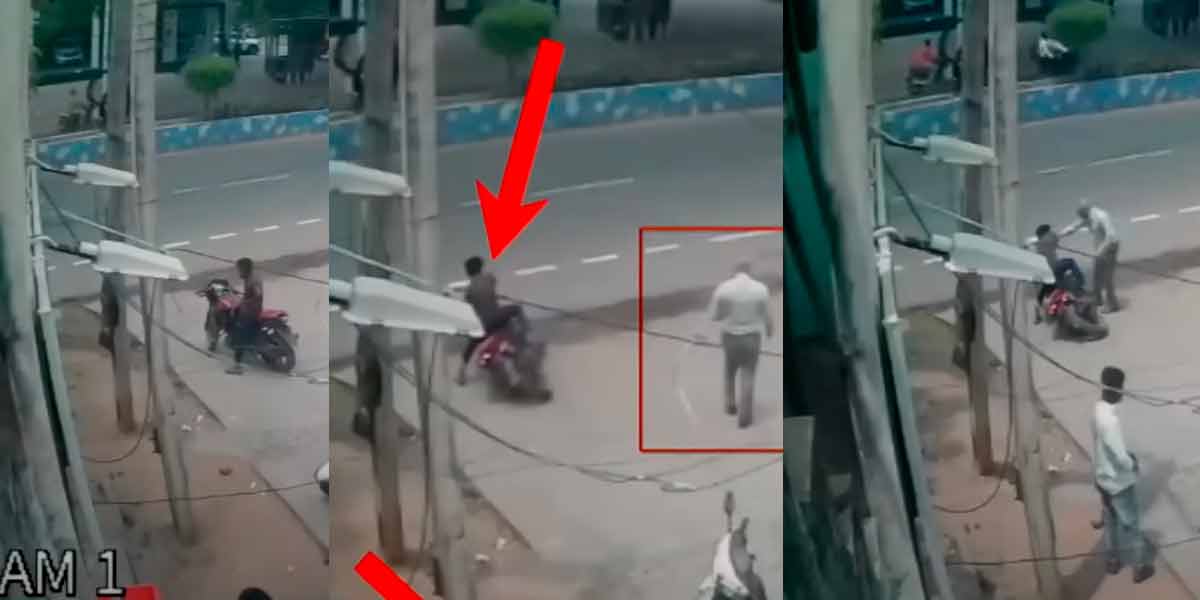 'Noodana robbery as he leans down with bike and asks for help' - Shocking CCTV footage