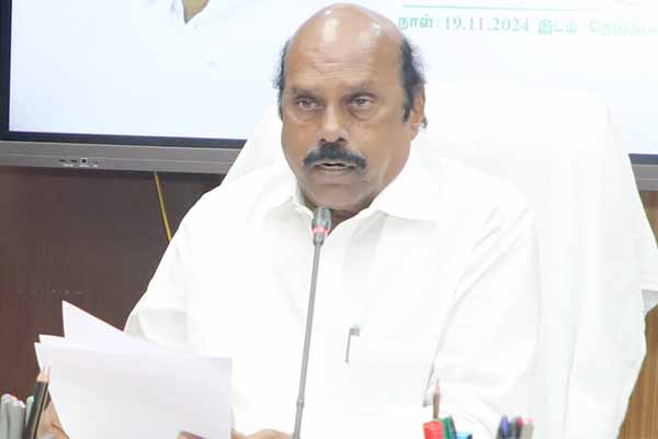 EPS has no right to blame this regime Minister E.V. Velu