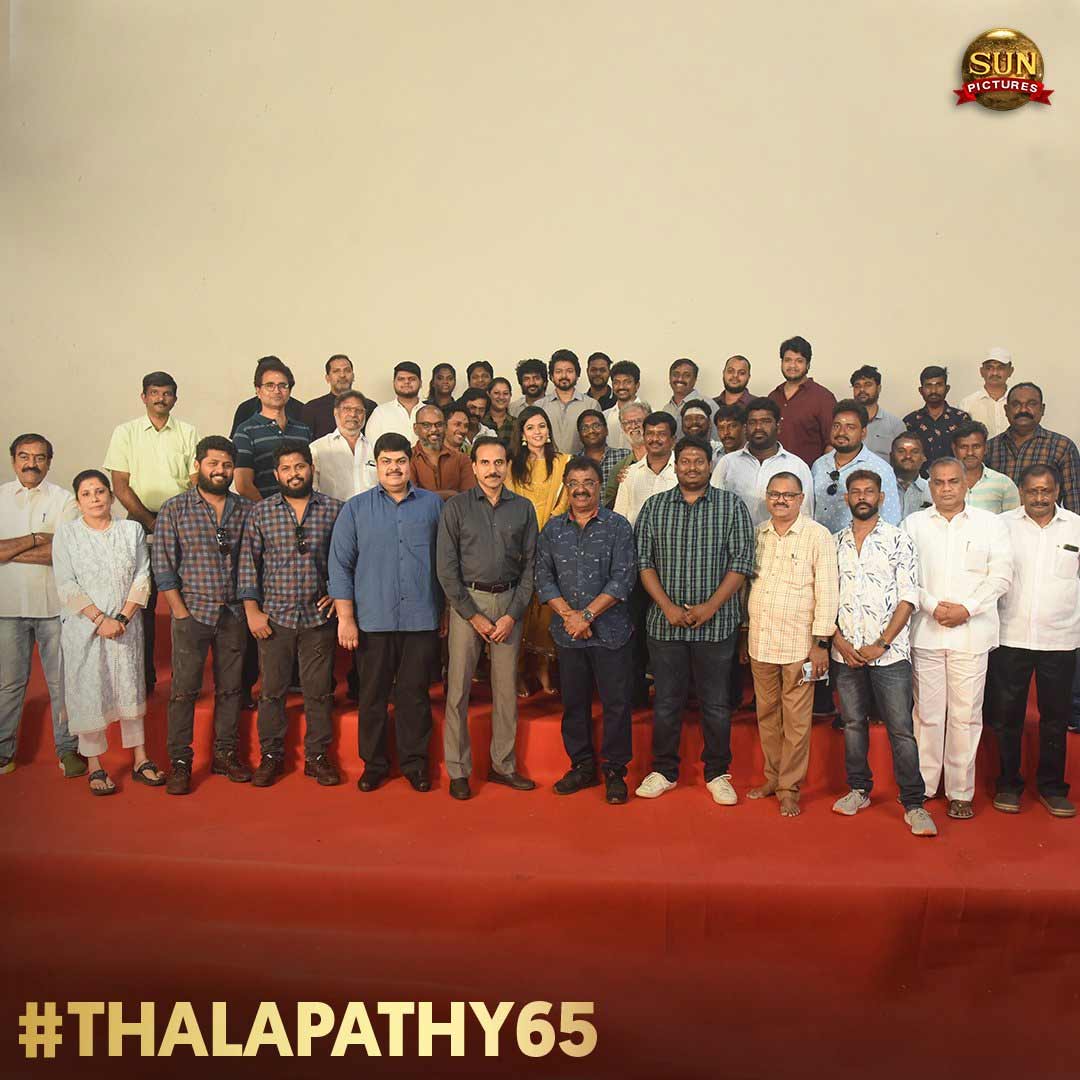 Thalapathy 65 movie pooja photos