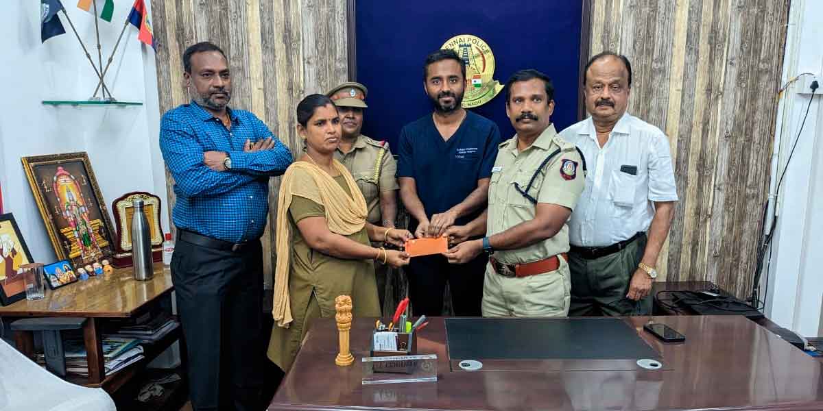 Doctors who appreciated the bravery of the female policeman