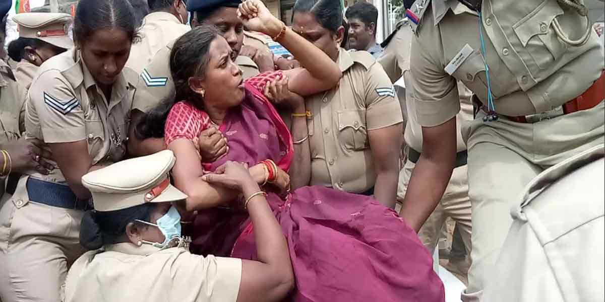 MP Jyoti Mani arrested in Karur
