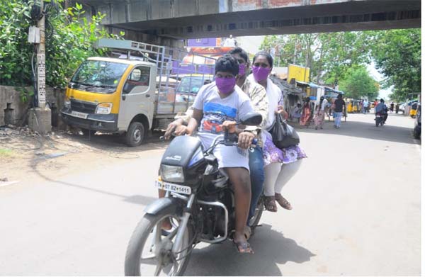 Royapettah in Chennai - corona virus issue - photos -