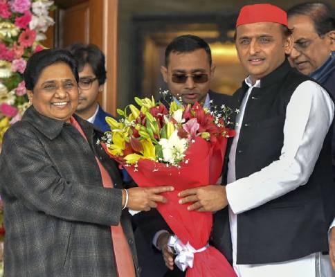 AKHILESH YADAV MAYAVATHI PARTY ALIANCE