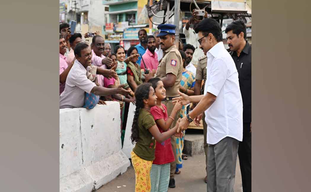 CM MK Stalin gets a rousing welcome
