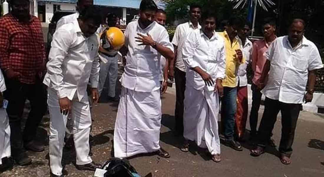 PROTEST IN PUDUCHERRY