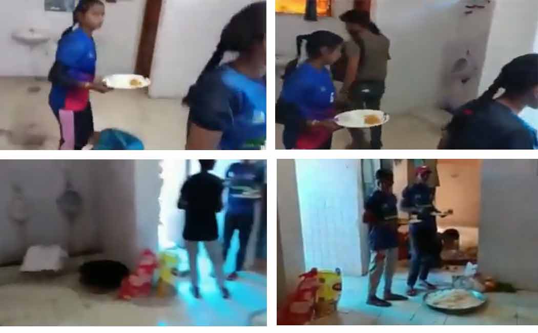 Food placed in toilets; Woe to Kabaddi players