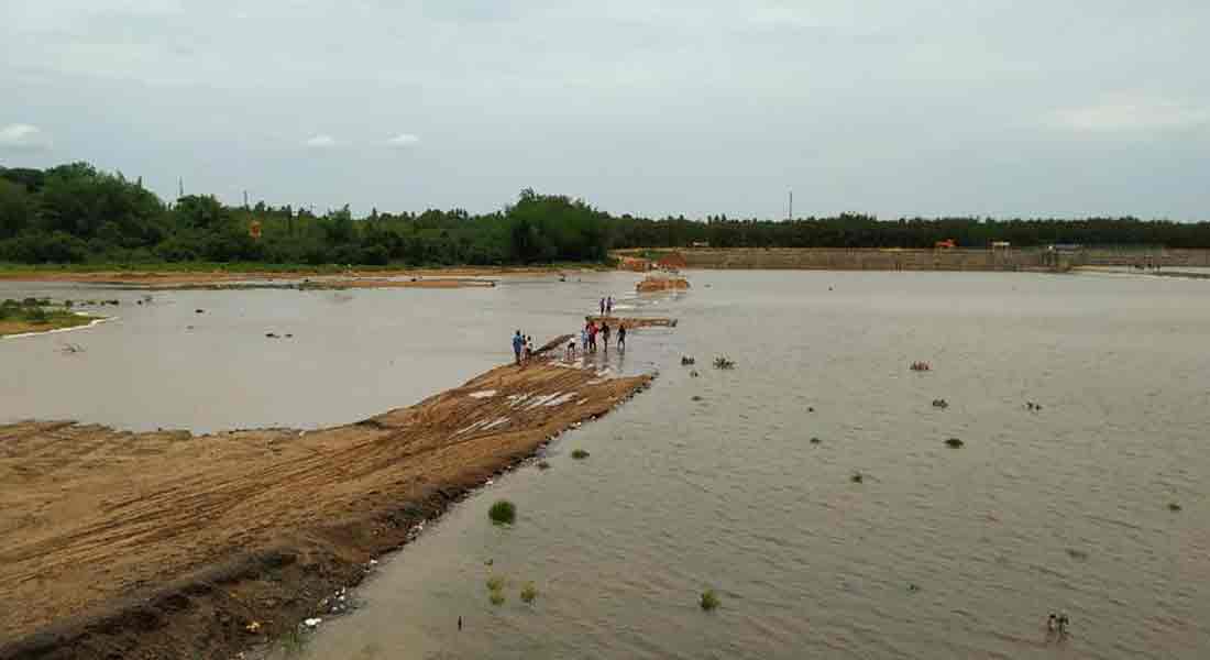 villagers affected as temporary road was swept away!
