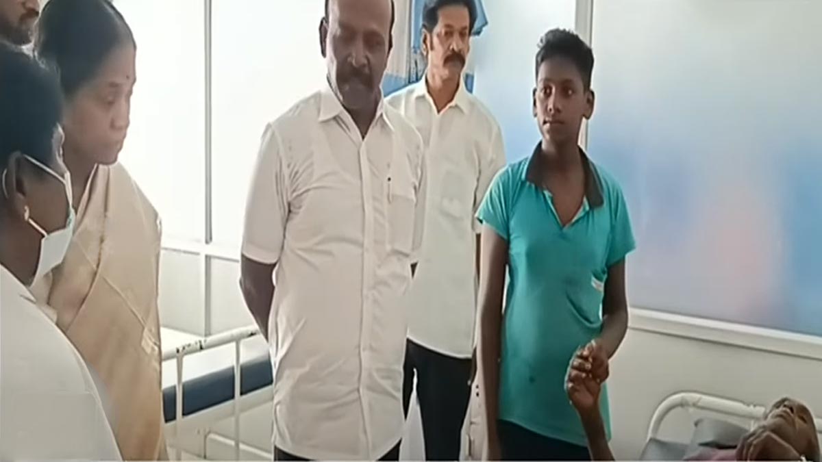 A grandson who gave first aid to an old man; The minister scolded the nurses