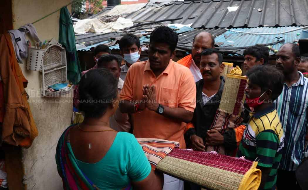 BJP Leader Annamalai meets flood victims