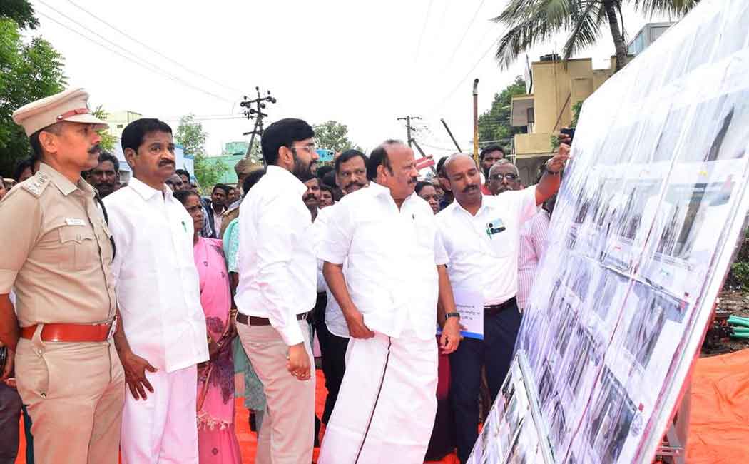 Agriculture Minister Survey of Northeast Monsoon in Cuddalore