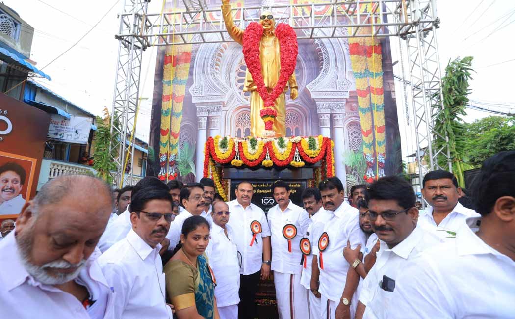 Inauguration of the statue of the kalaignar in Trichy!