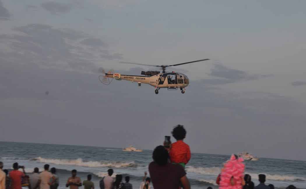 Rehearsal of rescue work to quickly rescue those missing at sea
